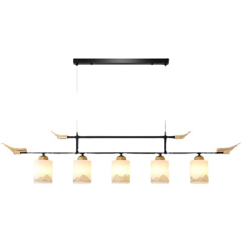 8E7Q批发新中式茶室灯风禅意书房餐厅办公室前台吧台茶台长条茶桌,家装灯饰光源,客厅吊灯,淘宝优惠券,粉丝福利购,淘宝优惠卷