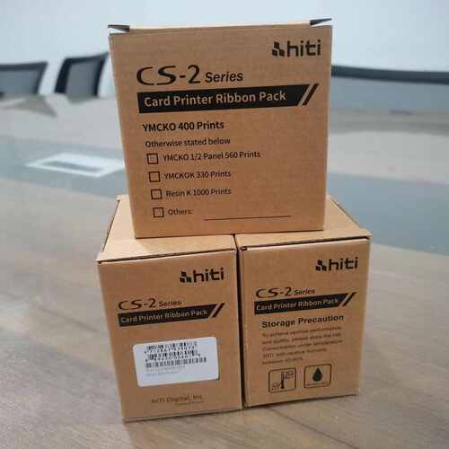厂家供应 HITI cs200e/cs200e 彩色带 自带芯片 YMCKO(400面）