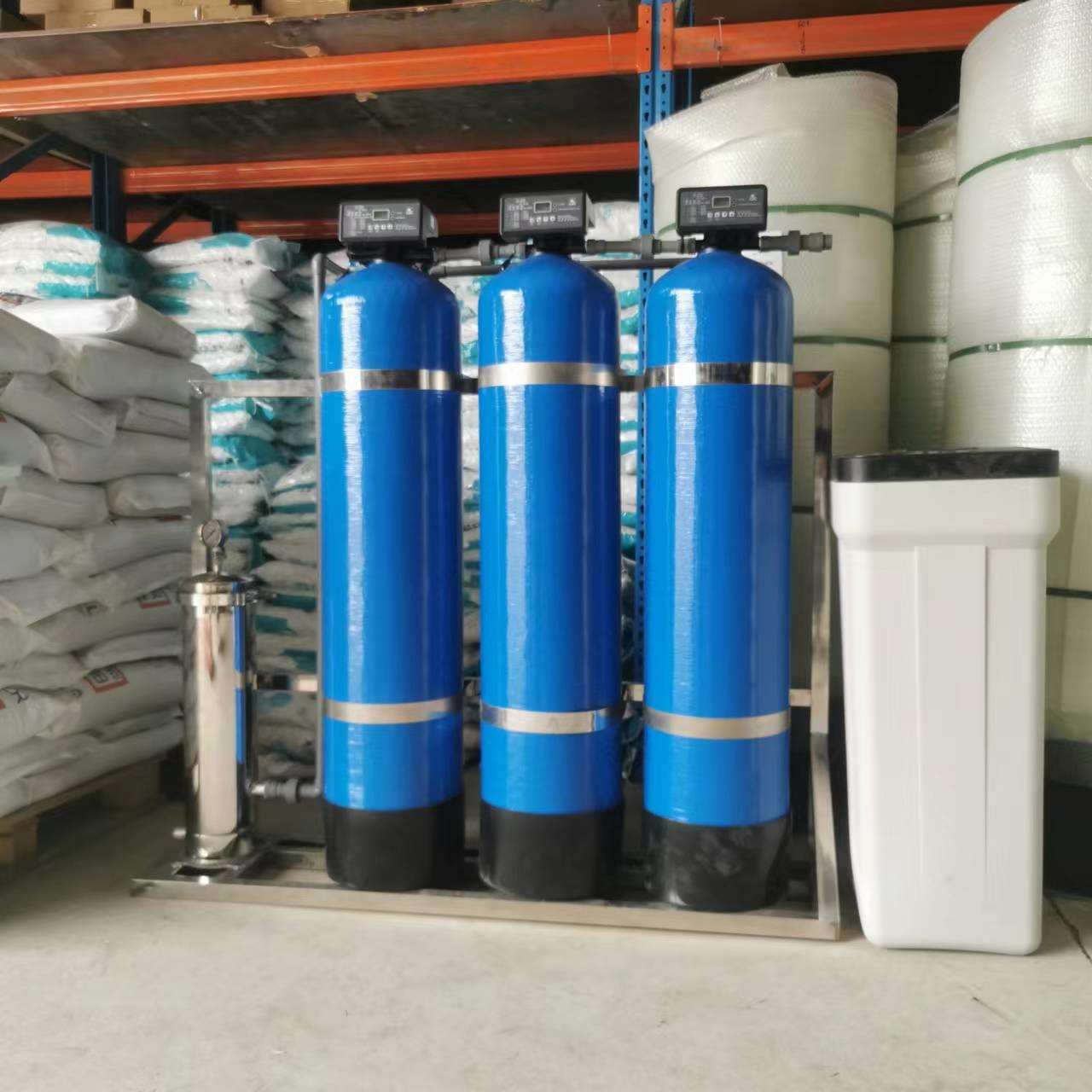 石英砂、活性炭过滤器软化水设备,精密过滤器四级过滤