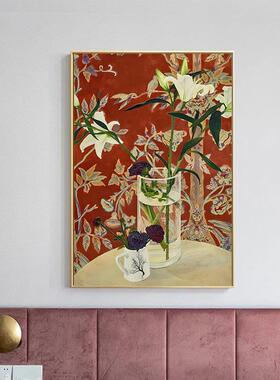 北欧法式复古雅典餐厅装饰画客厅背景墙卧室房间床头高级感壁画