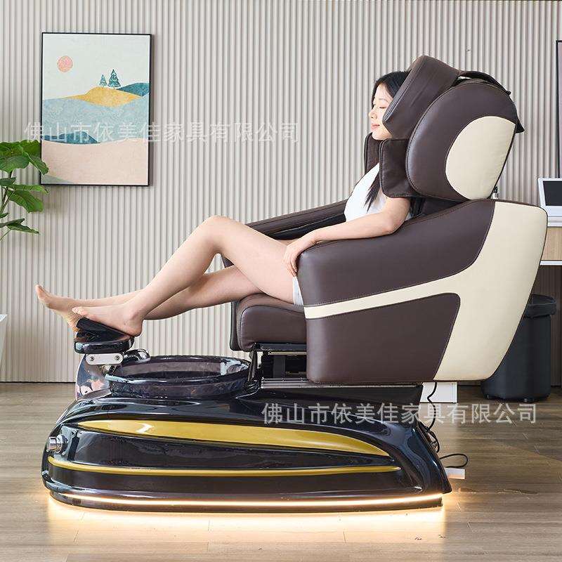 可专业华美甲沙龙豪美甲调斜卧电动足部脚M41黑色水疗足疗按摩椅