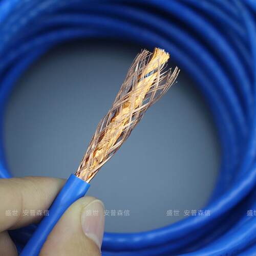 超六类双屏蔽网线纯铜双绞线sftp cat6类铝箔带编织网络线缆300米