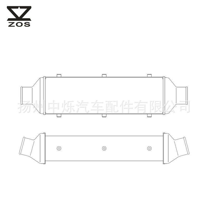 159.6*521*110mm 汽车中冷改装涡轮散热网改装发动机冷却器中冷器