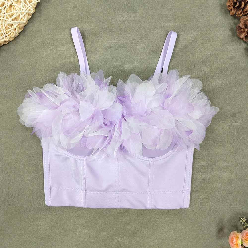 Fashionable gradient three-dimensional flower fishbone