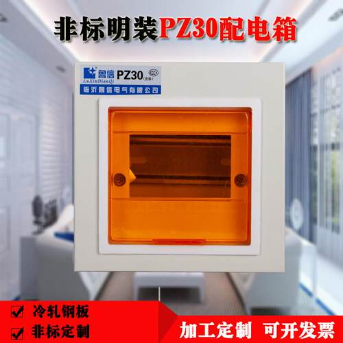 家用明装开关盒布线回路箱 照明配电箱强电箱 非标明装PZ30配电箱