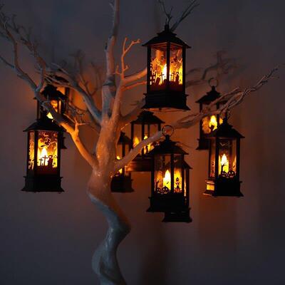 Halloween decoration props Scary atmosphere pumpkin lamp