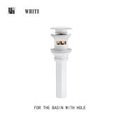 面盆弹跳下溢水水器全铜台盆洗手脸盆玻璃盆按压式 玫金下水配件