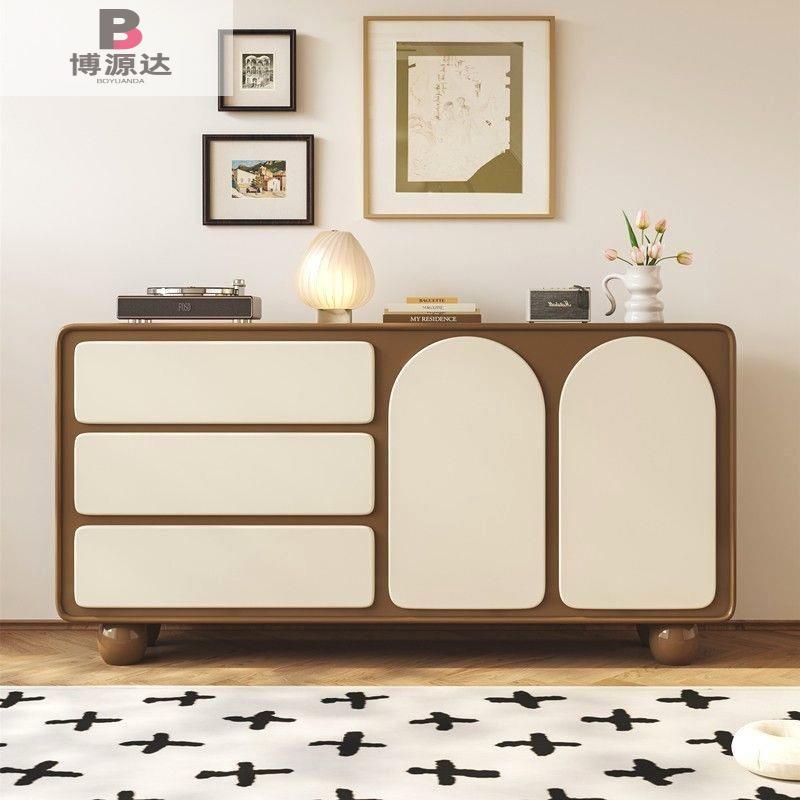 卧室实木斗柜床尾收纳五斗柜简约储物置物柜客厅五斗橱靠墙抽屉柜