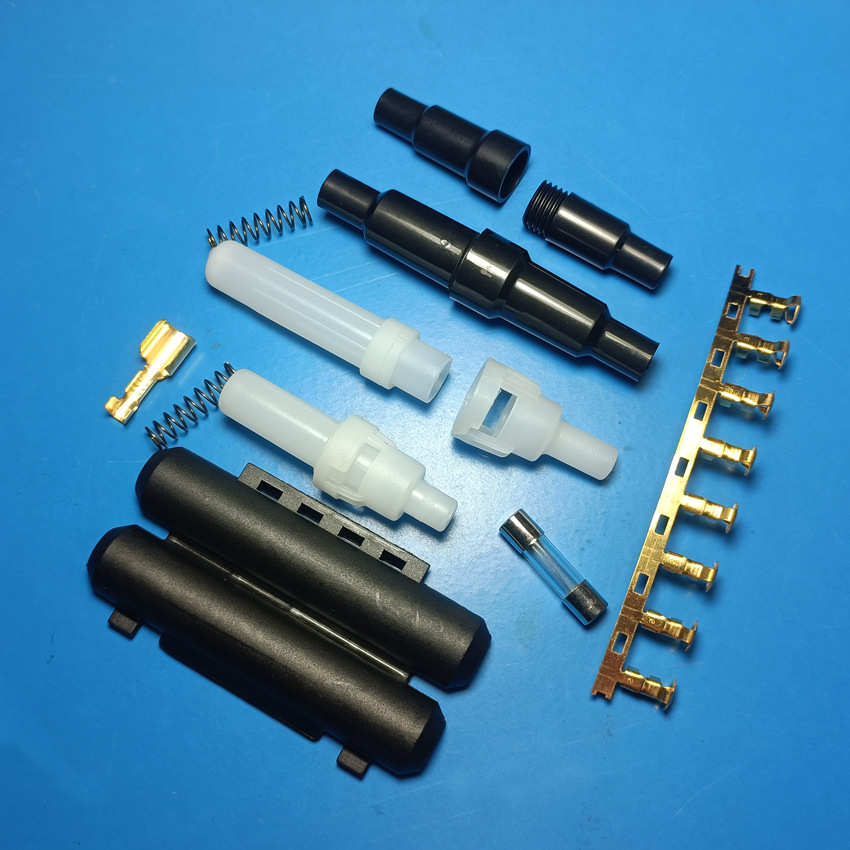 保险管铜端子 连绕铜端子 耳朵扒端子6*30 5*20 保险丝管五金配件