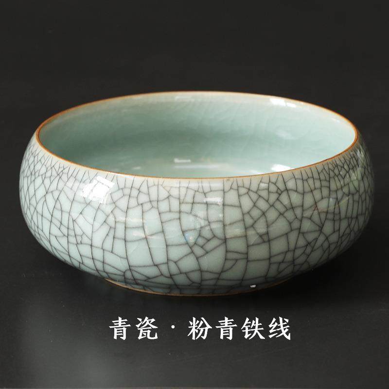 正品长盘书笔洗毛笔墨碟国画 画书法洗笔缸笔洗缸陶瓷洗笔专用台