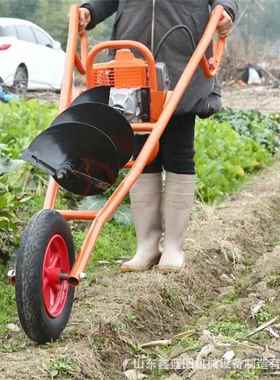 可带动4手0公分钻头框架螺旋挖坑KDA机单人提式果式园栽树钻坑机