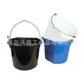 厂家供应20L加厚PP带刻度塑料喂牛羊马靠墙平边桶 饲料桶 喂水桶