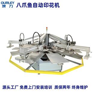 4头高速打印机涤纶布料铝板画窗帘桌布圆盘八爪鱼印花机