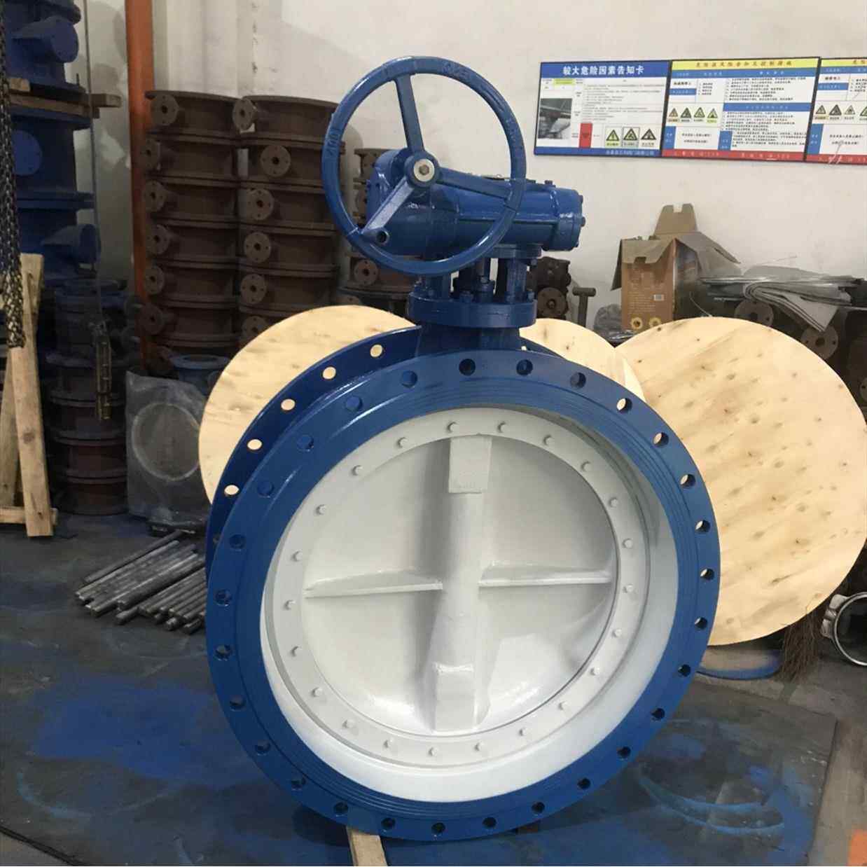 软密封双偏心手动法兰式蝶阀D342X-16QDN800品质