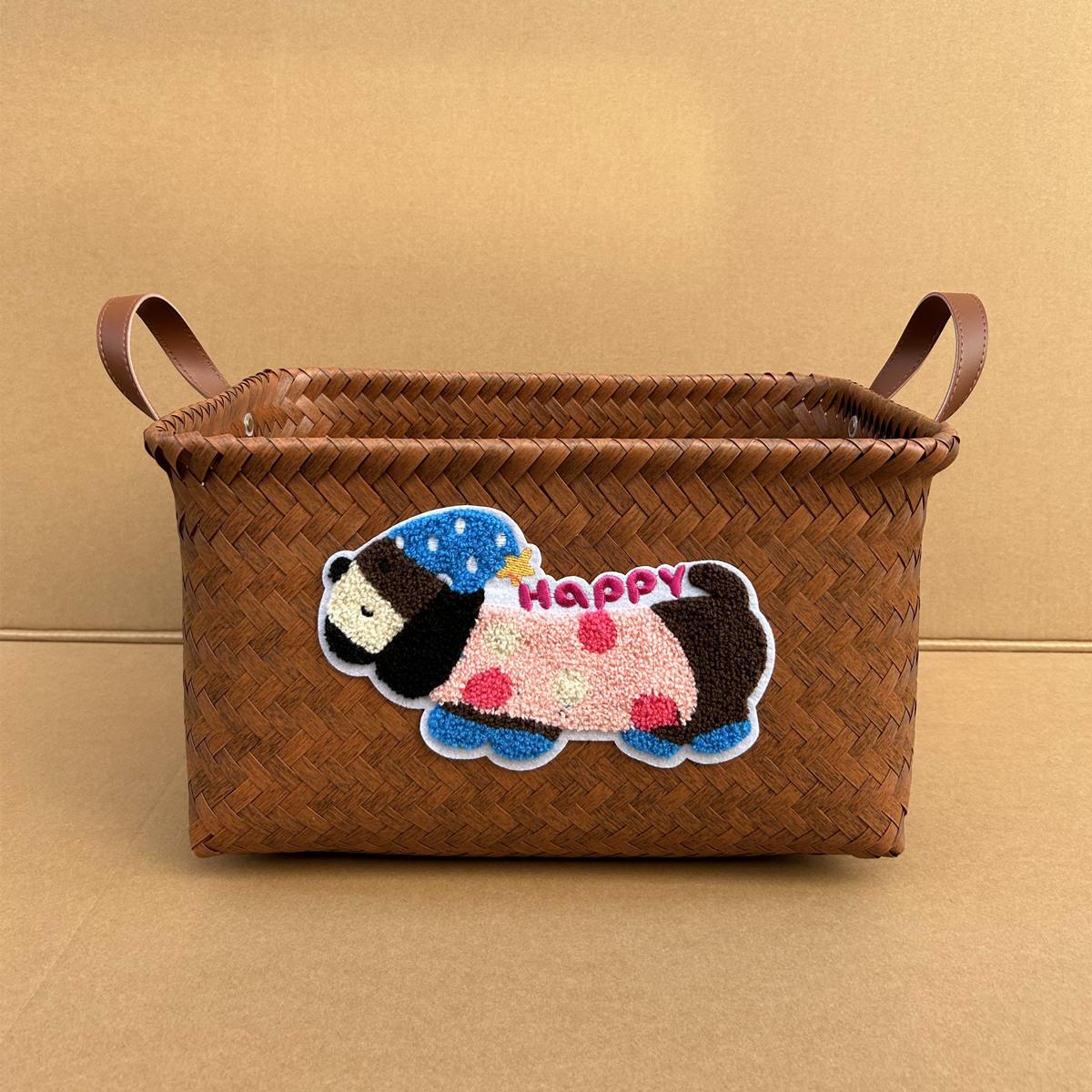 美式高级收纳衣服篮网藤编脏衣篮