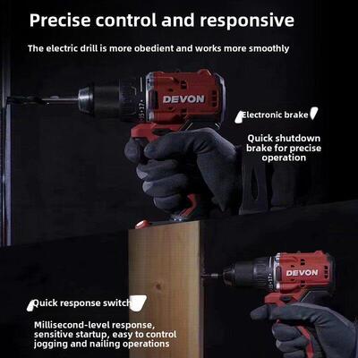 大有充电手电钻5203/5205无刷冲击大扭矩锂电起子机钻拧工业级