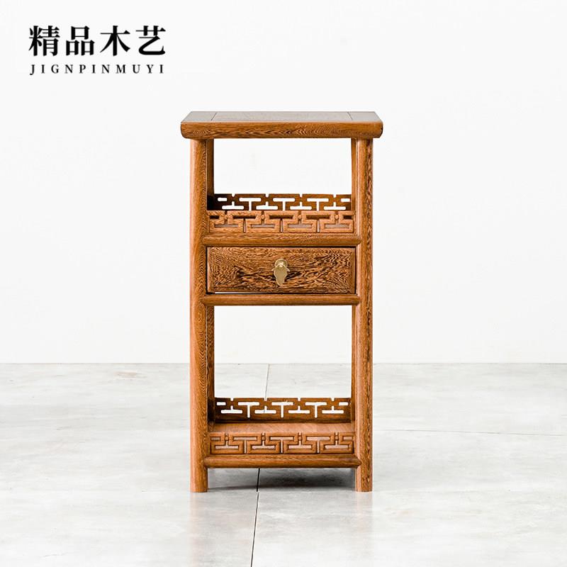 红木家具鸡翅木小茶几阳台实木小茶桌中式边几角几仿古简约小茶台
