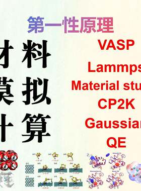 代做VASP/CP2K/QE/MS/Lammps/DFT性原理材料模拟高斯计算能态