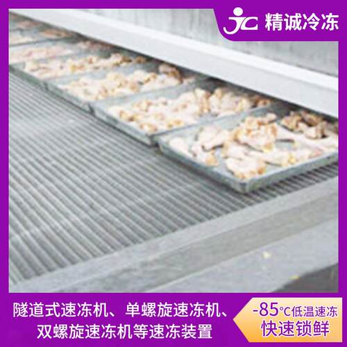 果蔬粒低温速冻机糕点速冻机海产速冻机工业速冻机隧道式速冻机