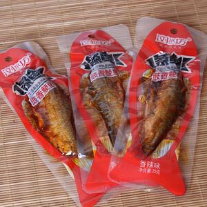 现货浏水坊豉香鲮鱼香辣鱼块辣鱼排鱼干 干即食来条鱼肉类麻辣豆