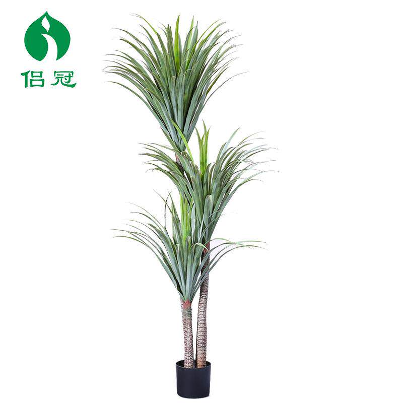现代仿真龙血树剑兰室内大型绿植盆栽千年木假马尾铁橱窗装饰绿植