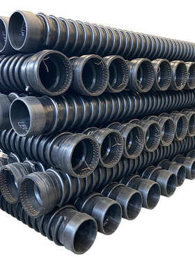 克拉管生产设备B型克拉管SN8钢带螺旋管中空壁缠绕管克拉管报价