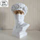 桌面摆件石膏风抽象头像卫28cm小树脂大卫雕塑欧式 艺术仿蒙眼雕像