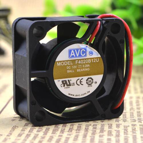 原装 AVC F4020B12U 12V 0.28A 4CM 4020 2线 大风量 散热风扇