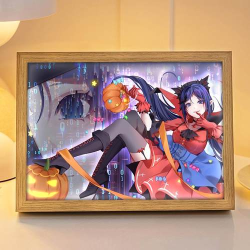 米塔周边灯光画MiSide二次元动漫手办吧唧夜光灯摆件创意生日礼物