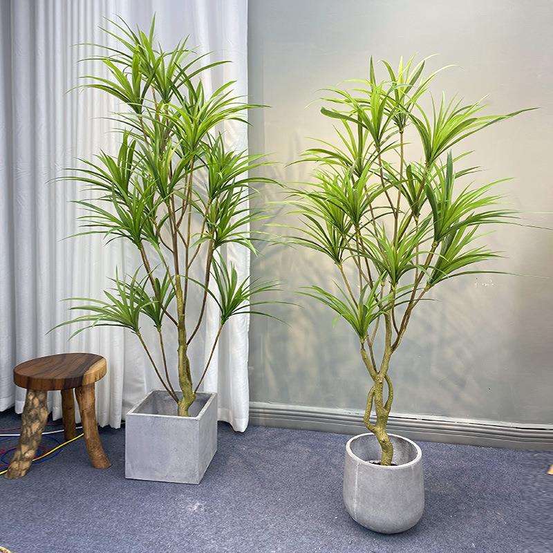 仿真吊兰树巴西铁龙血树假植物家居室内商场橱窗摆放装饰落地盆栽