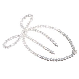 窗帘捆绑带珍珠网红仙女可爱磁吸磁铁带钻蝴蝶结束带扎带绑绳K-60