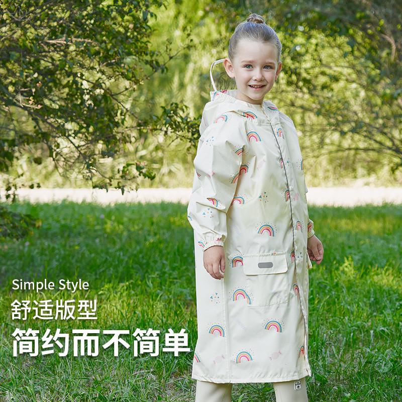 儿童雨衣女童2岁女孩4幼儿园男宝宝雨披轻便8小学生防雨服书包位