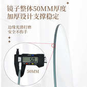 榉木镜子简约实木新中式 化妆镜桌面中国风梳妆镜古风大镜子