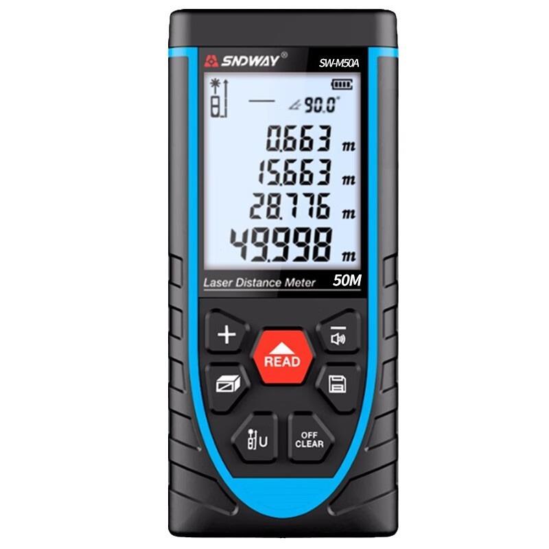 SNDWAY激光测距仪SW-M50/80/100/120米电子尺测距离量房仪