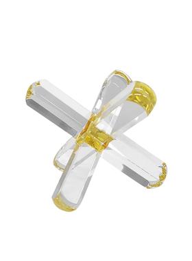 Z07781-2样房代约水晶蓝色半简球几何摆现件售楼处软板装饰品艺术