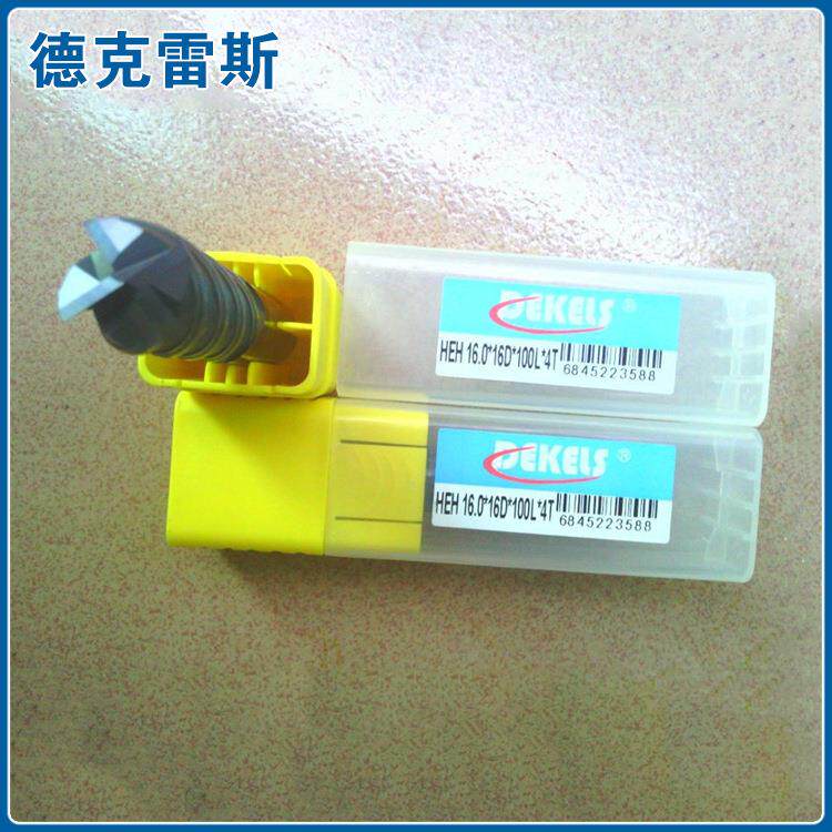 高速高硬钨钢涂层铣刀 65度四刃钨钢平铣刀HEH16.0-16D-100L-4T