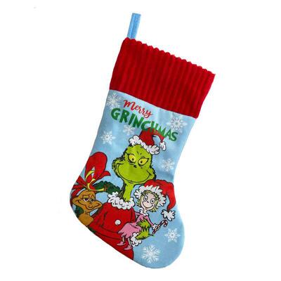 Christmas Grinch Christmas Stockings Green Hair Strange Cand