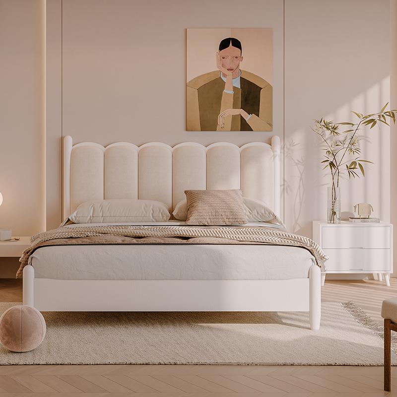 实木床家用双人床现代简约单人床出租房实用木床经济型床纯实木