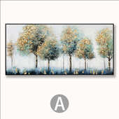 饰半装 装 饰画 工厂客厅手绘北欧壁画大 油画横风景源头尺寸挂画版