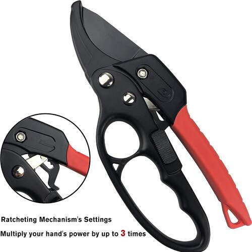 Ratchet Anvil Pruning Shears Garden Clippers Anvil Pruner