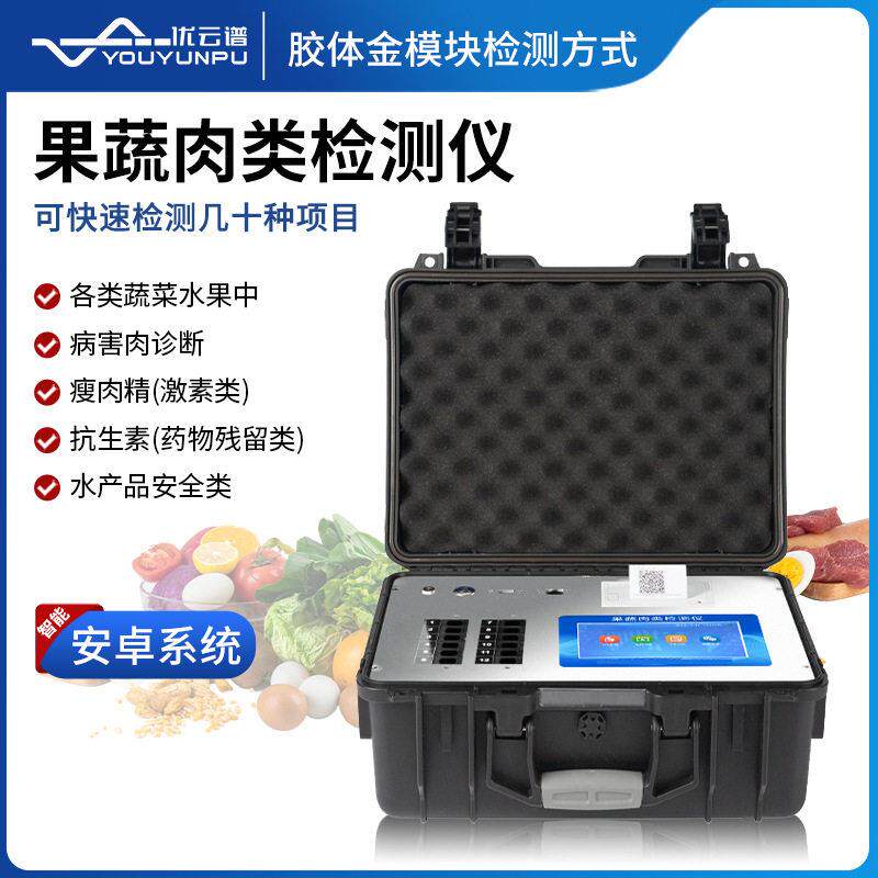 果蔬肉类检测仪便携式蔬菜水果肉类农残分析仪食品安全检测设备
