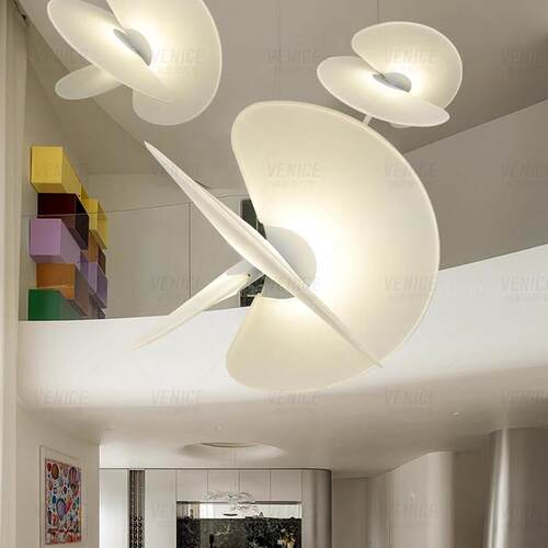 Levante创意挑空别墅覆式楼客厅吊灯设计师饭厅灯loft楼梯蚕丝灯