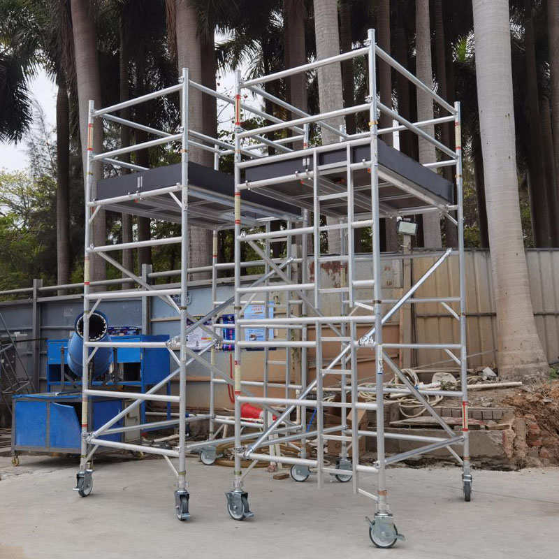 铝合金脚手架欧标小型窄架简易登高作业平台组合式移动门式爬梯架