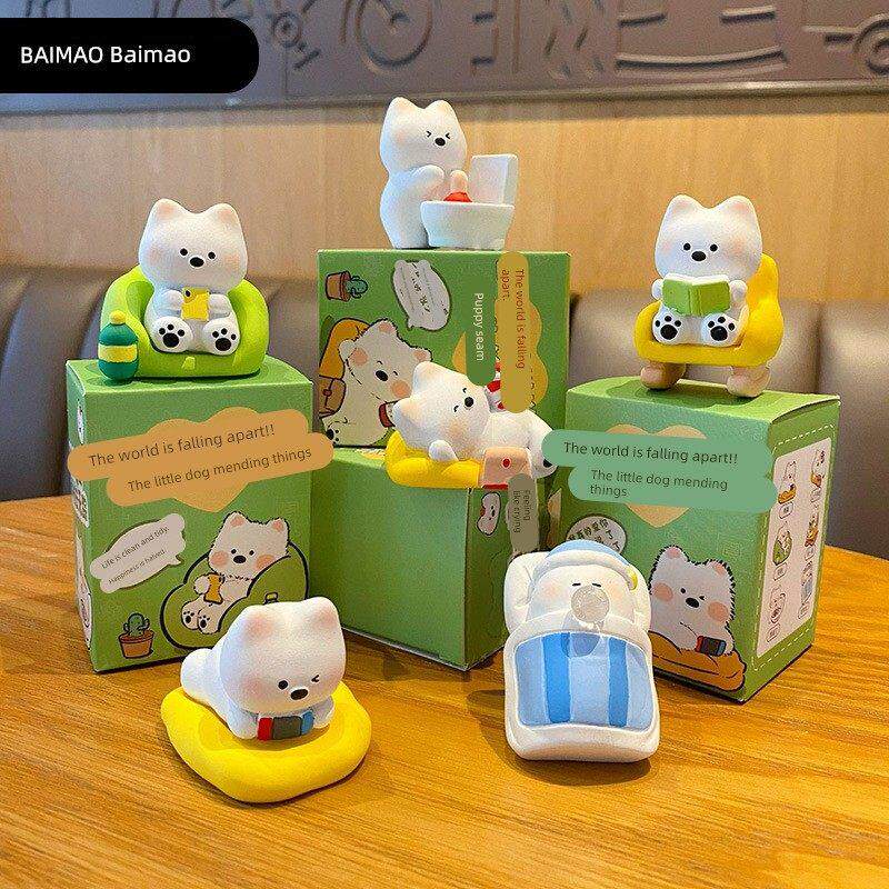 百毛原创西高地狗每日树脂饰品创意精美小雕像减压家居桌面装饰