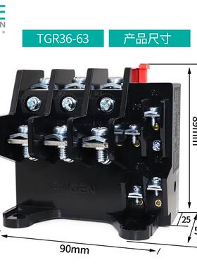TENGEN天正TGR36-63热过载保护继电器JR16B JR36-63a45A22A32A28A