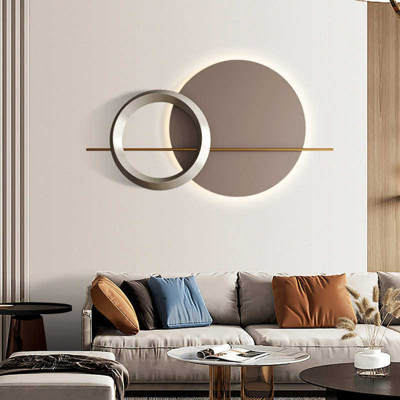 意式轻奢铁艺壁饰客厅金属墙面挂件壁挂玄关立体创意挂饰床头墙饰