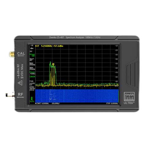 tinySA ULTRA手持频谱分析仪4寸触摸屏高频率输出信号100k-7.3GHz