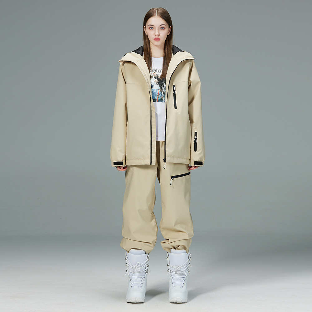 厂家直销滑雪服男女款套装冬季户外滑雪衣裤套装单板双板滑雪服新