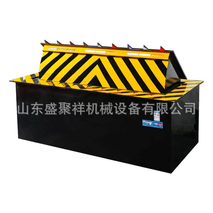 液压翻板路障机银行水电站机场防冲撞拦截设备远程遥控联动升降柱