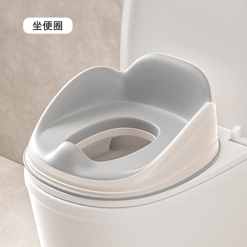 儿童马桶圈坐垫宝宝自主如厕马桶垫圈软硅胶坐便圈防滑阶梯踩脚凳